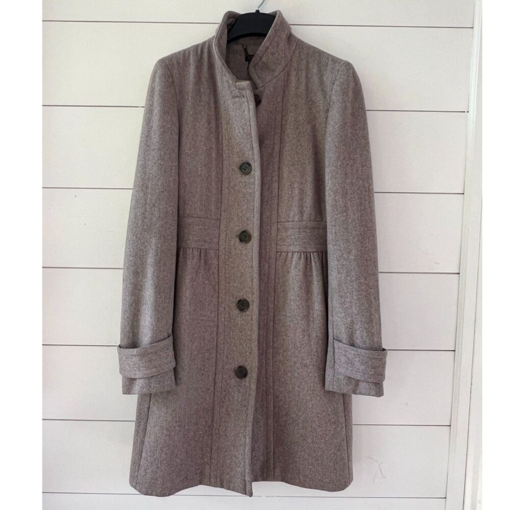 J.Crew Wool Blend Coat Beige Women's 8
